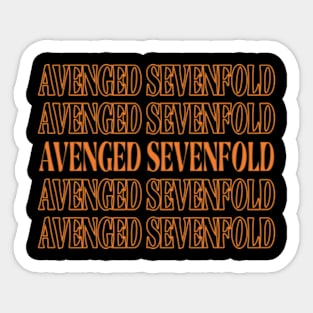 Retro Gifts Name Sevenfold Personalized Styles Sticker